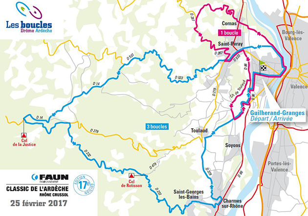 Classic de lArdeche map